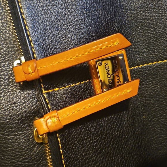 Dooney & Bourke Pebble Leather Convertible Shopper Tote - Picture 9 of 10